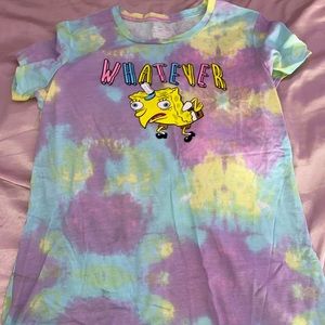 sponegbob tie dye shirt